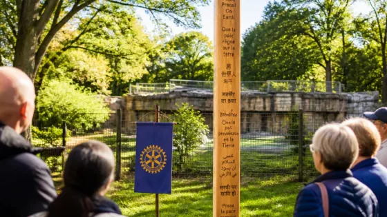Bowmanville park on former zoo lands gets Peace Pole to mark unity