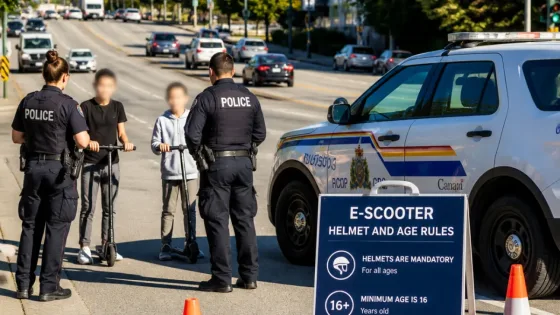 Burnaby RCMP increases e-scooter enforcement after serious crash involving children