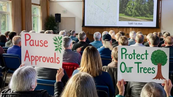 Delta residents rally over proposed high-density developments, urge council to pause approvals