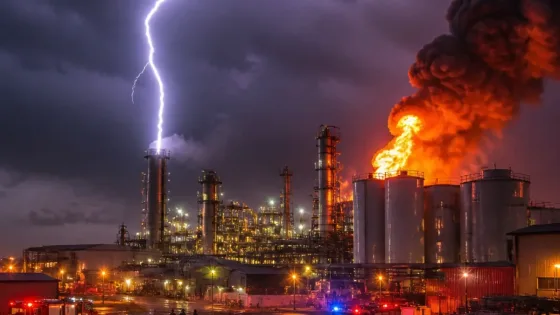 Fire at Greenfield Global biorefinery after lightning strike in Chatham