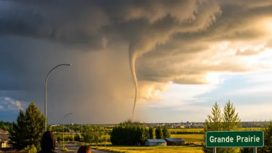 Grande Prairie region under funnel cloud advisory as evening storms churn