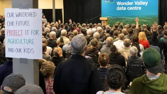 Grande Prairie town hall sees tense debate over Wonder Valley data centre project