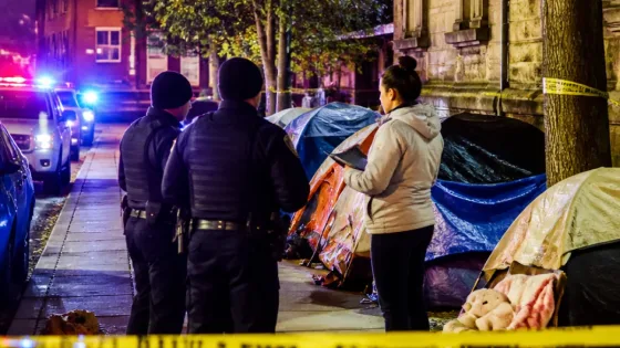 Montreal police probe after baby found at homeless encampment on Notre-Dame St. E.