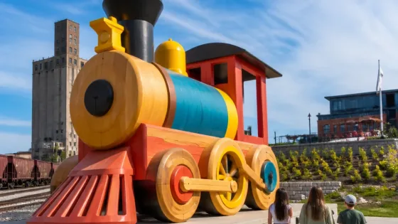 New 25-foot 'Imagination Station' sculpture marks gateway to Yarm Thomas yards in St. Thomas