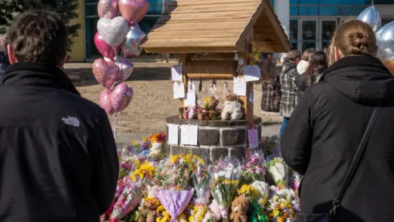 Peterborough community installs temporary memorial after 16-year-old stabbed to death