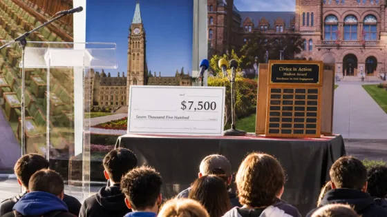 Pickering College teacher honoured with provincial award for hands-on civics education