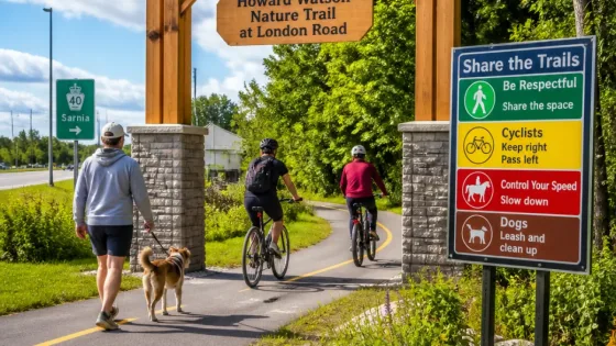 Sarnia urges trail users to 'share the trails' as E‑bikes become permanent