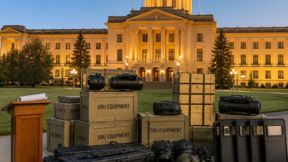 Sask. seeks sniper rifles, sound cannon for Marshals as opposition questions role