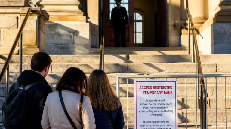 36 people temporarily banned from Nova Scotia legislature after March protest