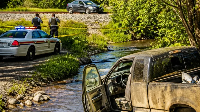 Abbotsford-linked stolen pickup recovered from creek as Mounties report multiple impaired-driving stops