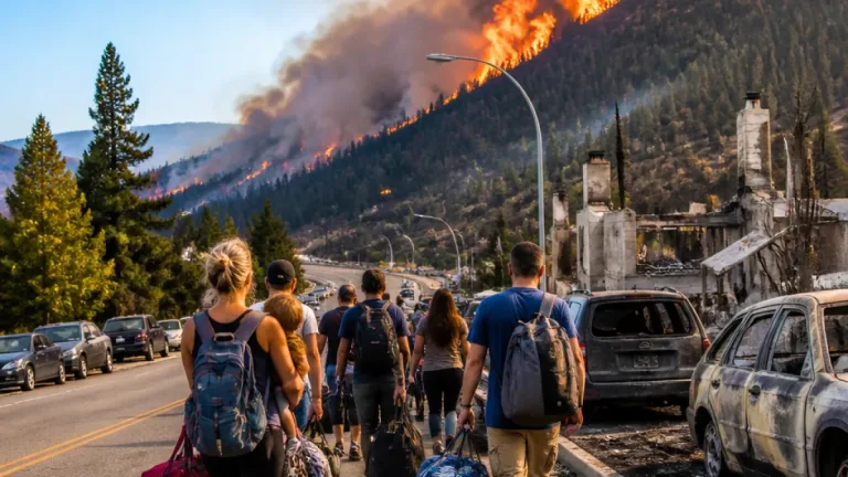 About 20,000 people fled when wildfire exploded near Summerland, residents describe chaos and loss