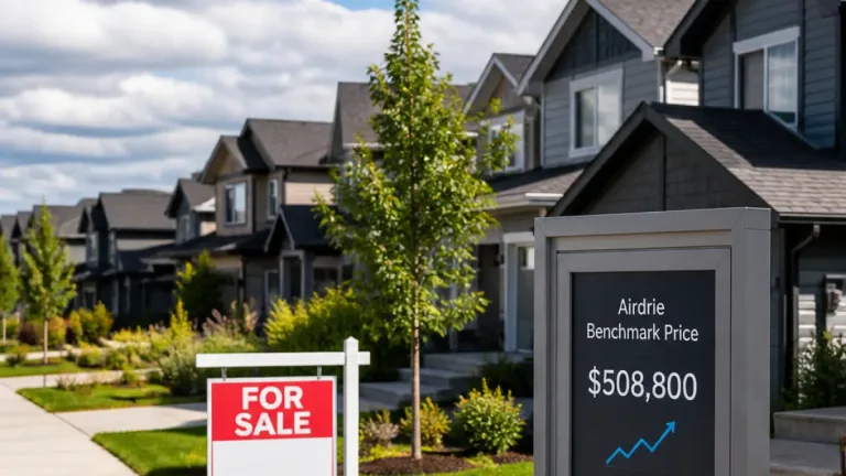 Airdrie housing sales down as market cools; benchmark price slips to $508,800