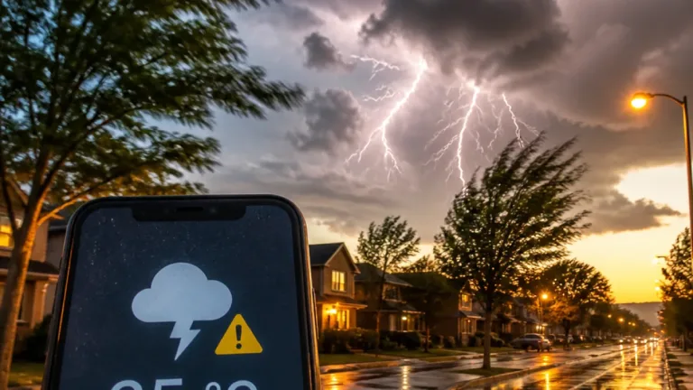 Aurora faces humid start with thunderstorm risk tonight, gusty northwest winds Monday