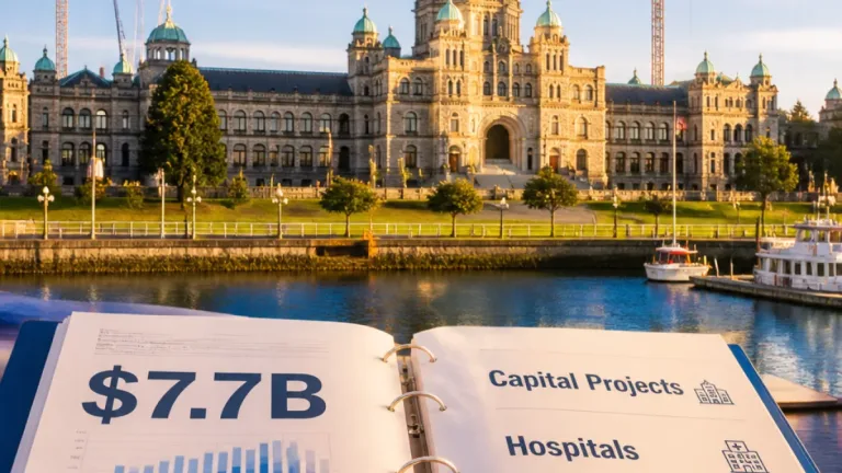 B.C. deficit narrows to $7.7B as capital project timing and higher revenues reshape books
