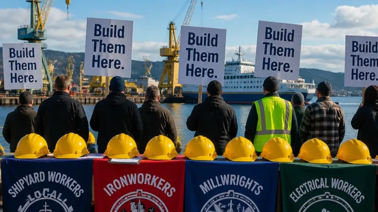 B.C. unions launch campaign urging BC Ferries to build future vessels in province