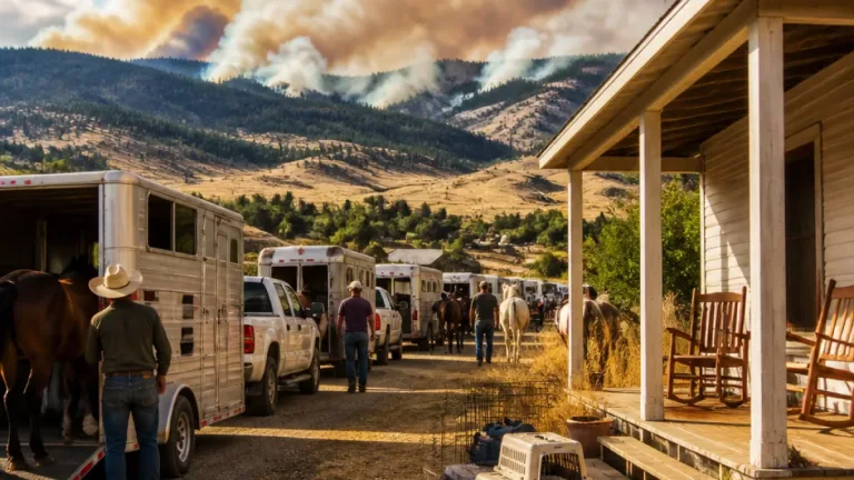 Bald Range blaze forces tens of thousands to flee, leaves tens of thousands of animals at risk