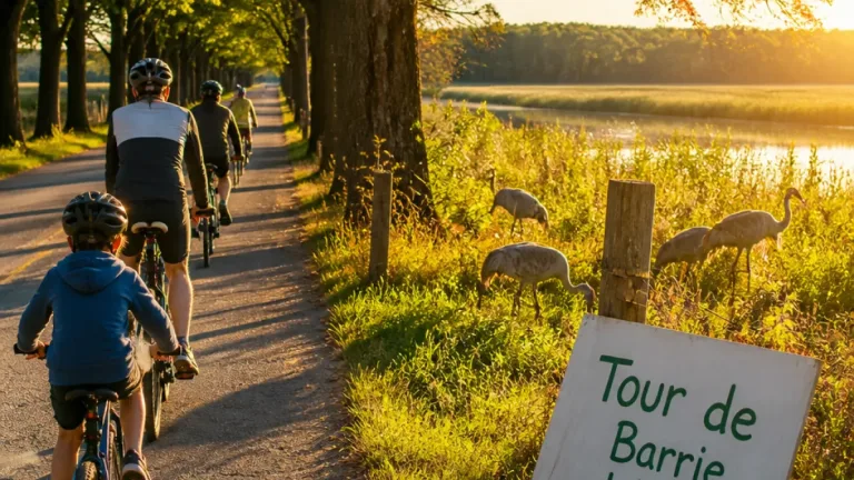 Barrie Island cycling tradition marks 36th year with 32 riders and 15 sandhill cranes
