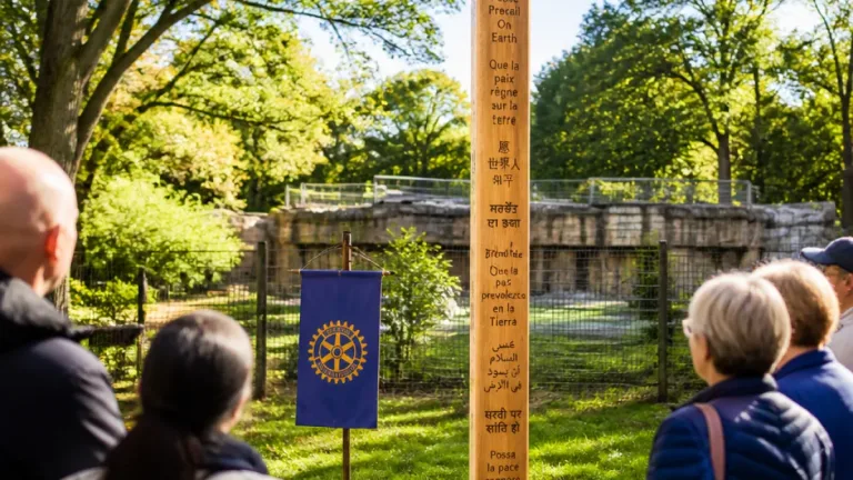 Bowmanville park on former zoo lands gets Peace Pole to mark unity