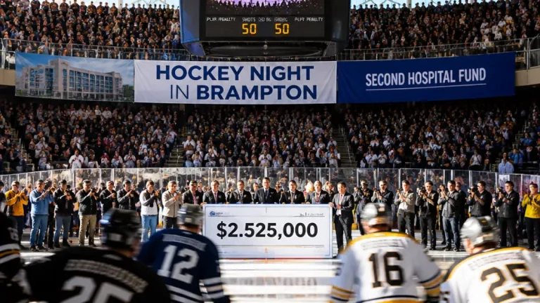 Brampton charity hockey event featuring NHL alumni nets $2.525 million for new hospital