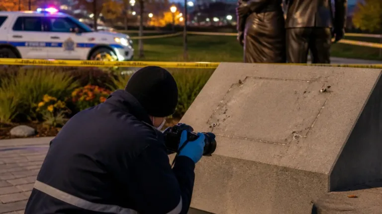 Bronze maple leaf removed from Moncton RCMP memorial, investigation under way