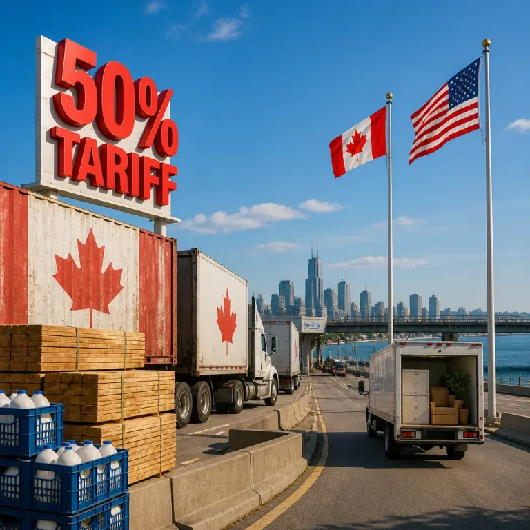 Trump orders Canadian firms to 'move to the United States' as tariff fight with Canada escalates