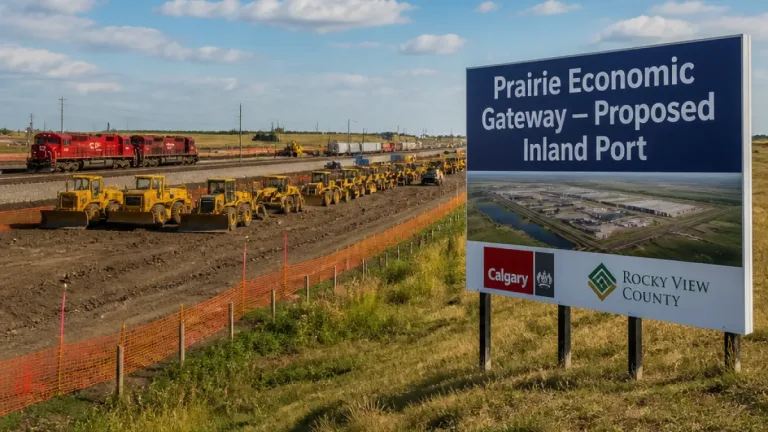 Calgary, Rocky View advance inland-port plan with Canada Infrastructure Bank MOU