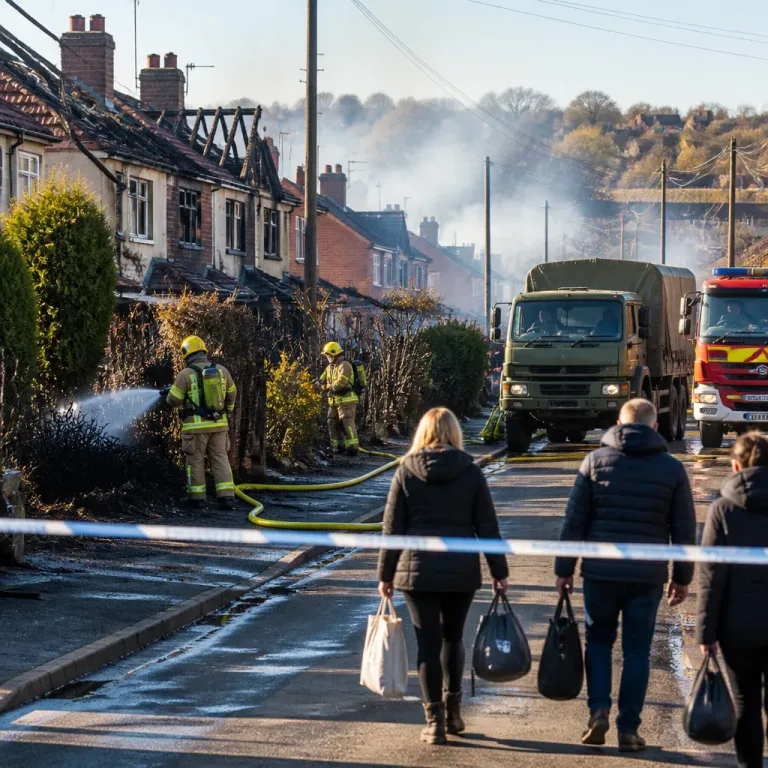 Residents begin returning after Stourbridge wildfires; military aides assist firefighting effort
