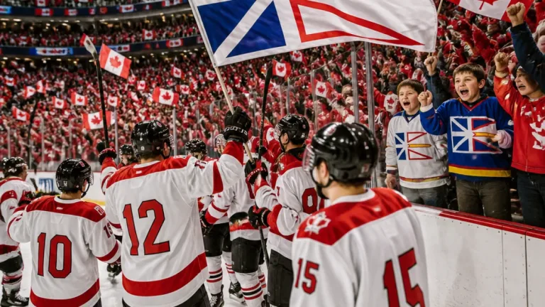 Canada routs U.S. 8-1 for U18 world crown as NL players shine in Edmonton