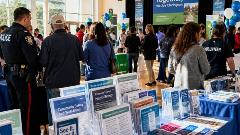 Clarington residents, officials gather in Bowmanville to confront hate and disinformation
