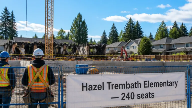 Construction begins on replacement Hazel Trembath Elementary in Coquitlam