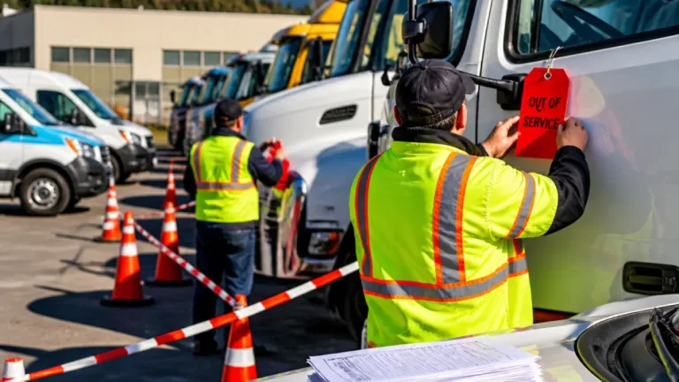 Coquitlam RCMP and partners ground 12 commercial vehicles after safety checks