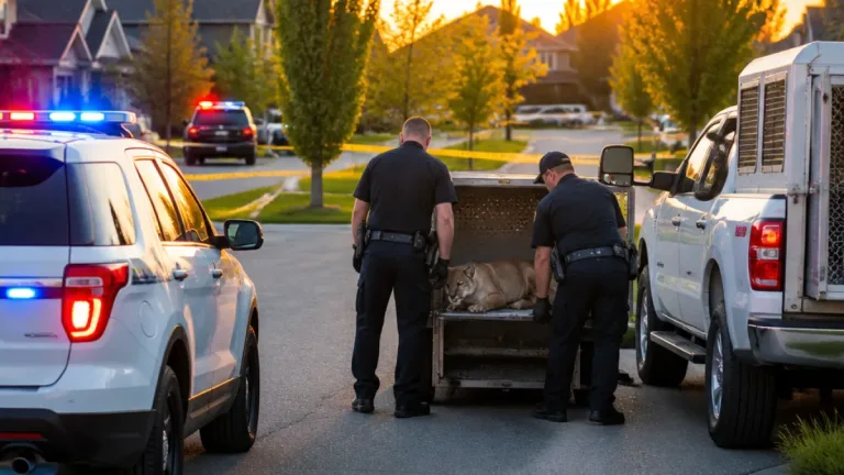 Cougar captured and relocated after roaming residential area in Airdrie