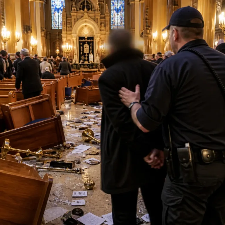 Man charged with hate crimes after violent disruption at Manhattan synagogue