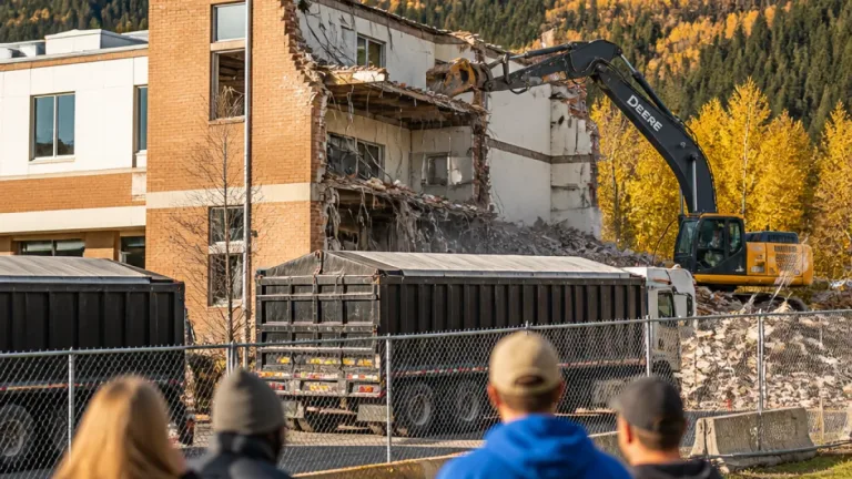 Demolition begins at Tumbler Ridge school as community moves toward rebuilding