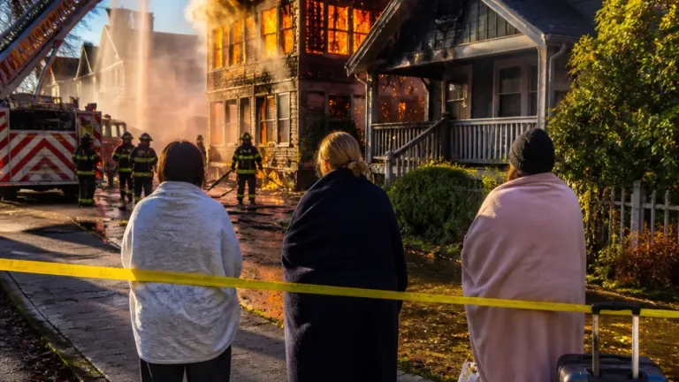 Early-morning blaze on East Osborne Road displaces residents in North Vancouver