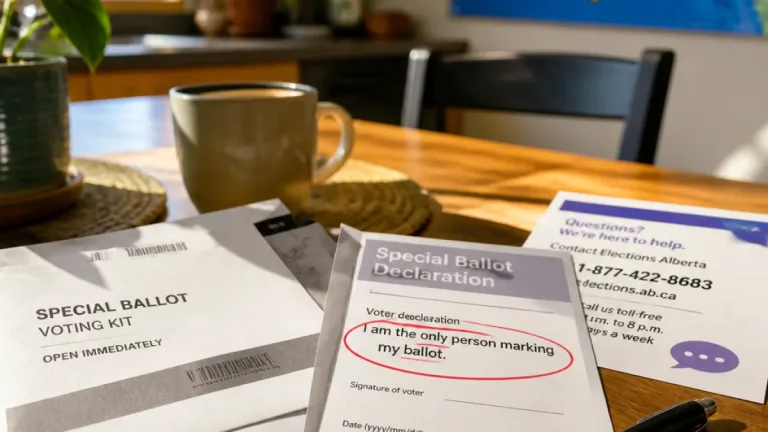 Elections Alberta apologizes after misleading language sent in special ballot packages