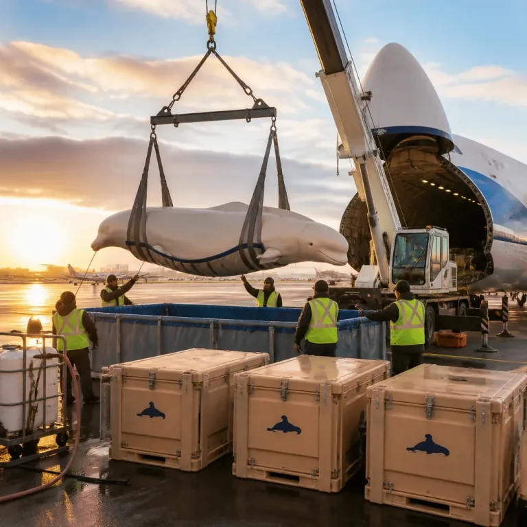 Three rescued belugas flown from Canada arrive at SeaWorld San Diego after 2,500‑mile transfer