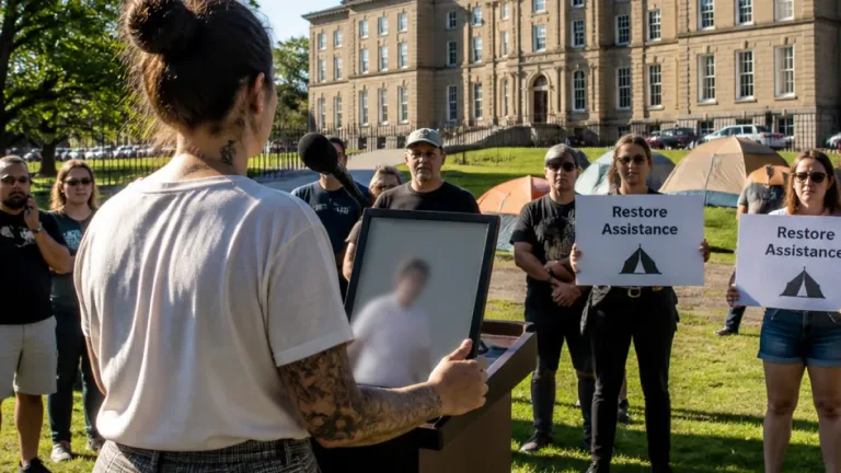 Family decries province’s reversal after court rules tent dwellers eligible for enhanced assistance
