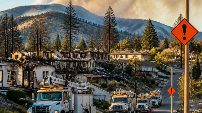 Fast-moving Bald Range blaze damages about 150 structures, leaves thousands displaced