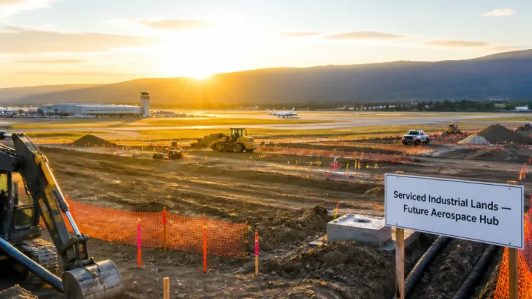 Federal $22.4M boosts development at Kelowna airport east lands, unlocking 165 acres