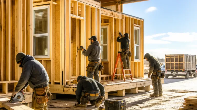 Fort Good Hope trades centre begins building duplexes to ease Tulita housing shortage