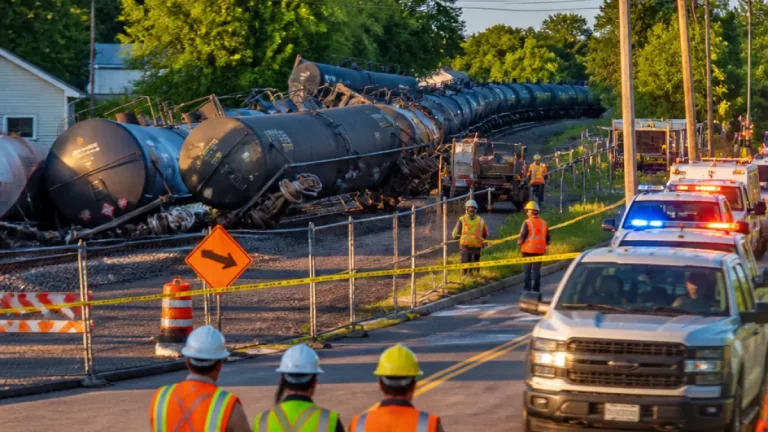 Fourteen railcars derail in Truro; company says no danger to public