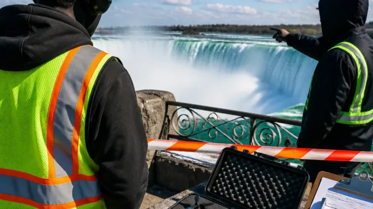 FPV drone pilot captures cinematic footage over Niagara Falls after securing permits