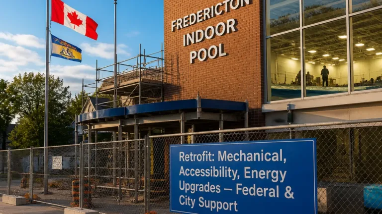 Fredericton to receive federal and municipal funding for indoor pool retrofit
