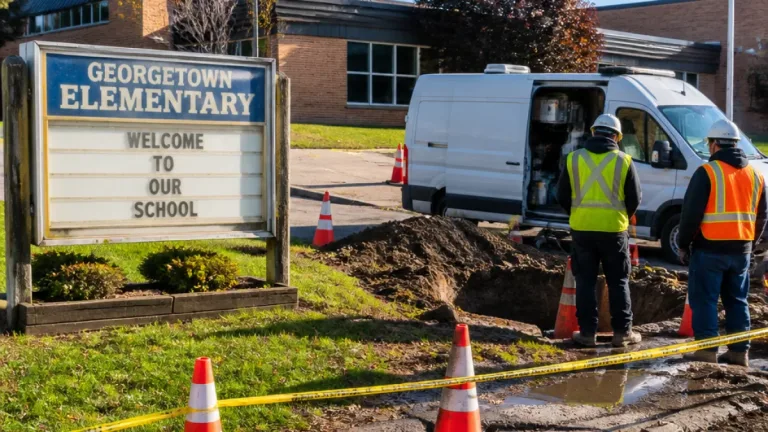 Georgetown Elementary reopens after sewer line break forces nearly two-day shutdown