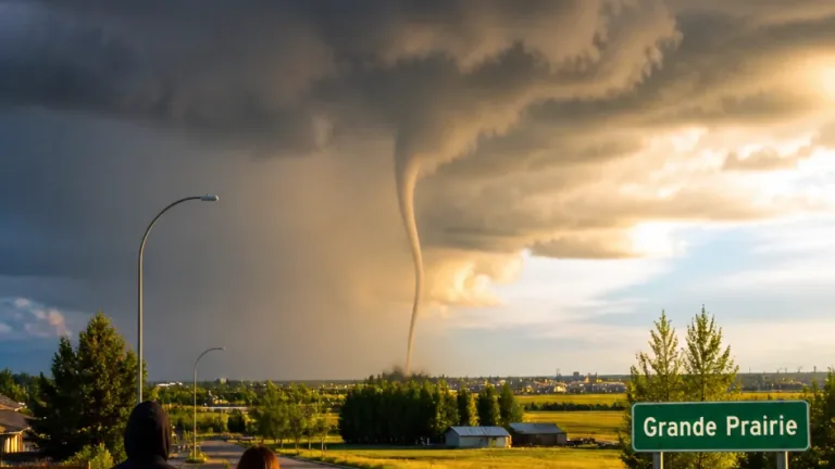 Grande Prairie region under funnel cloud advisory as evening storms churn