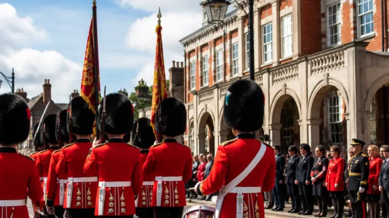 Grenadier Guards granted Freedom of the Town of Newmarket in Suffolk parade