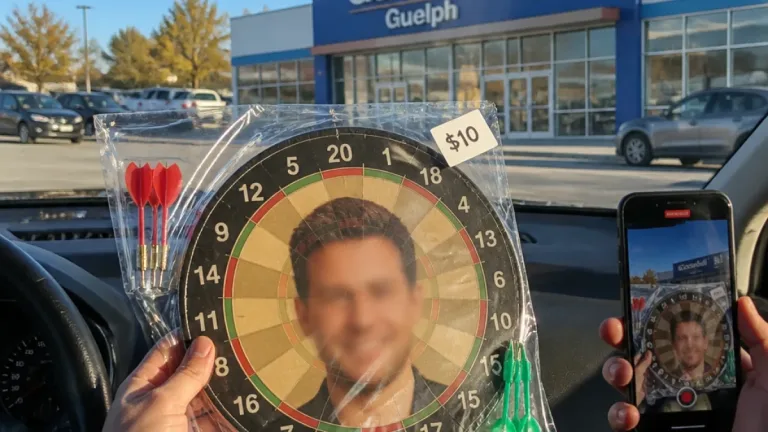 Guelph mayor finds dartboard with his face at Goodwill, shrugs and laughs it off