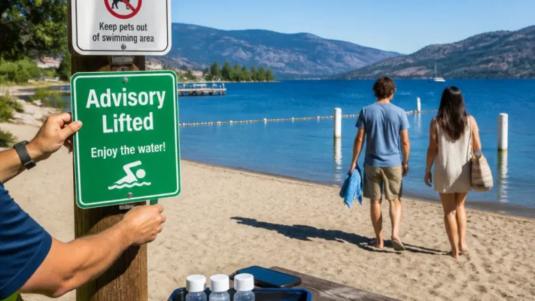 Kelowna lifts Rotary Beach swimming advisory as tests show safe water quality