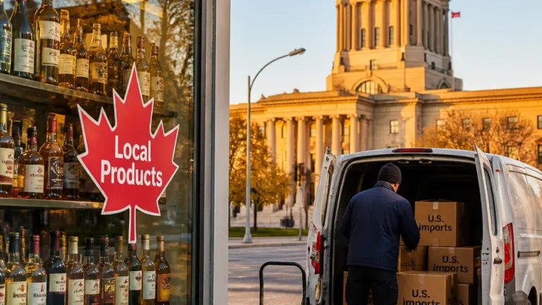 Kinew open to reintroducing U.S. alcohol on shelves but urges Manitobans to choose local